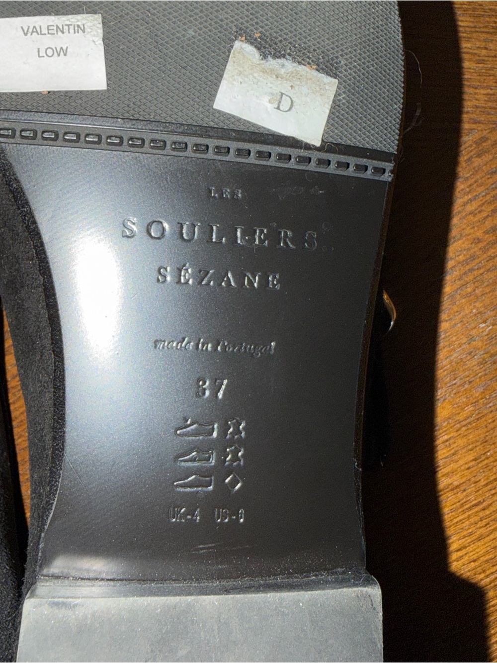 Sezane Black Mary Jane Flats with Gold Buckle - Picture 14 of 14